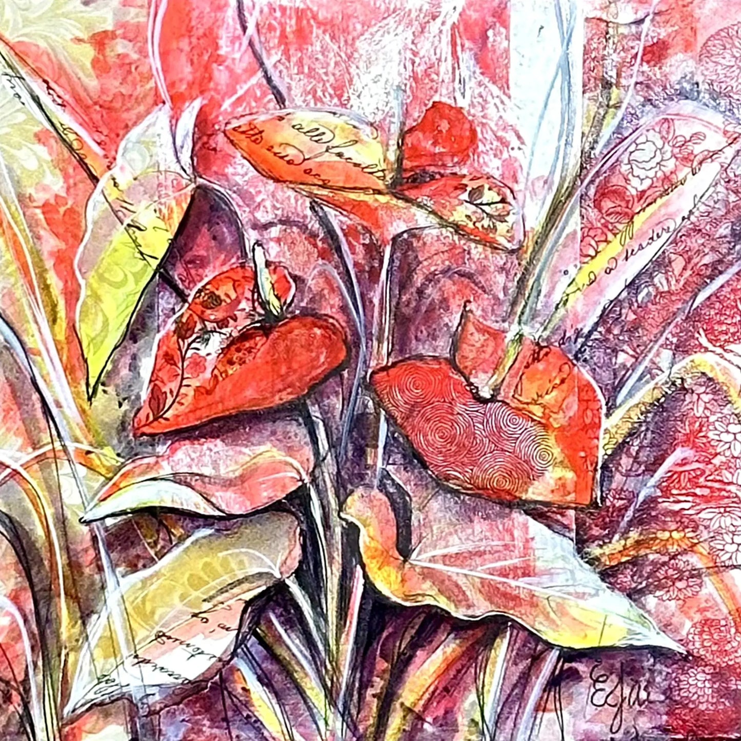 Langue de feu exaltée