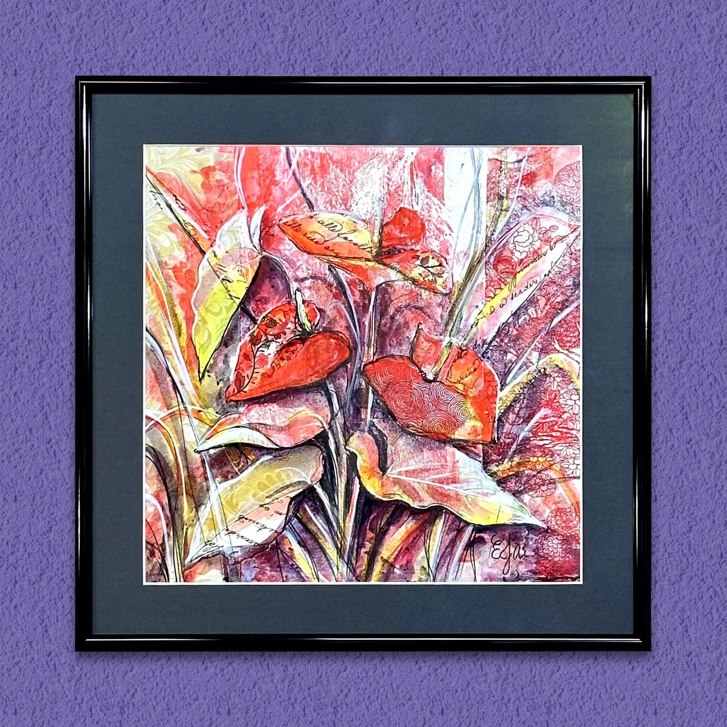 Langue de feu exaltée